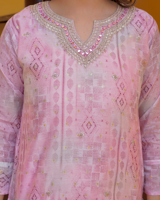 Pure Chanderi Silk Ensemble