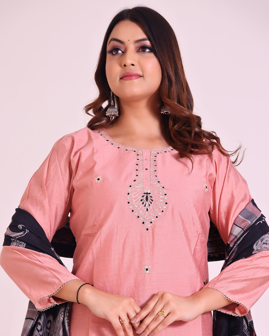 Modal Silk Suit with Paithani Work and Digital Print Dupatta