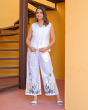 Pure Khadi Coord Set with Hand Embroidery