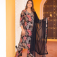 Pure Muslin Silk Black Angrakha Suit