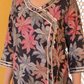 Pure Muslin Silk Black Angrakha Suit