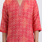 Pure Muslin Silk Suit with Paithani Work and Digital Print Dupatta in Red