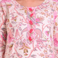 Pure Cotton Off-White and Baby Pink Digital Print Dupatta Set