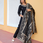 Pure Silk Black Suit with Heavy Banarasi Silk Dupatta and Paithani Work
