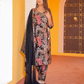 Pure Muslin Silk Black Angrakha Suit