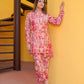 Pure Muslin Silk Coord Set with Sparkle Work