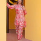 Pure Muslin Silk Coord Set with Sparkle Work