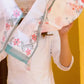 Pure Cotton White Chikankari Suit with Lace Work on Neck and Organza Dupatta